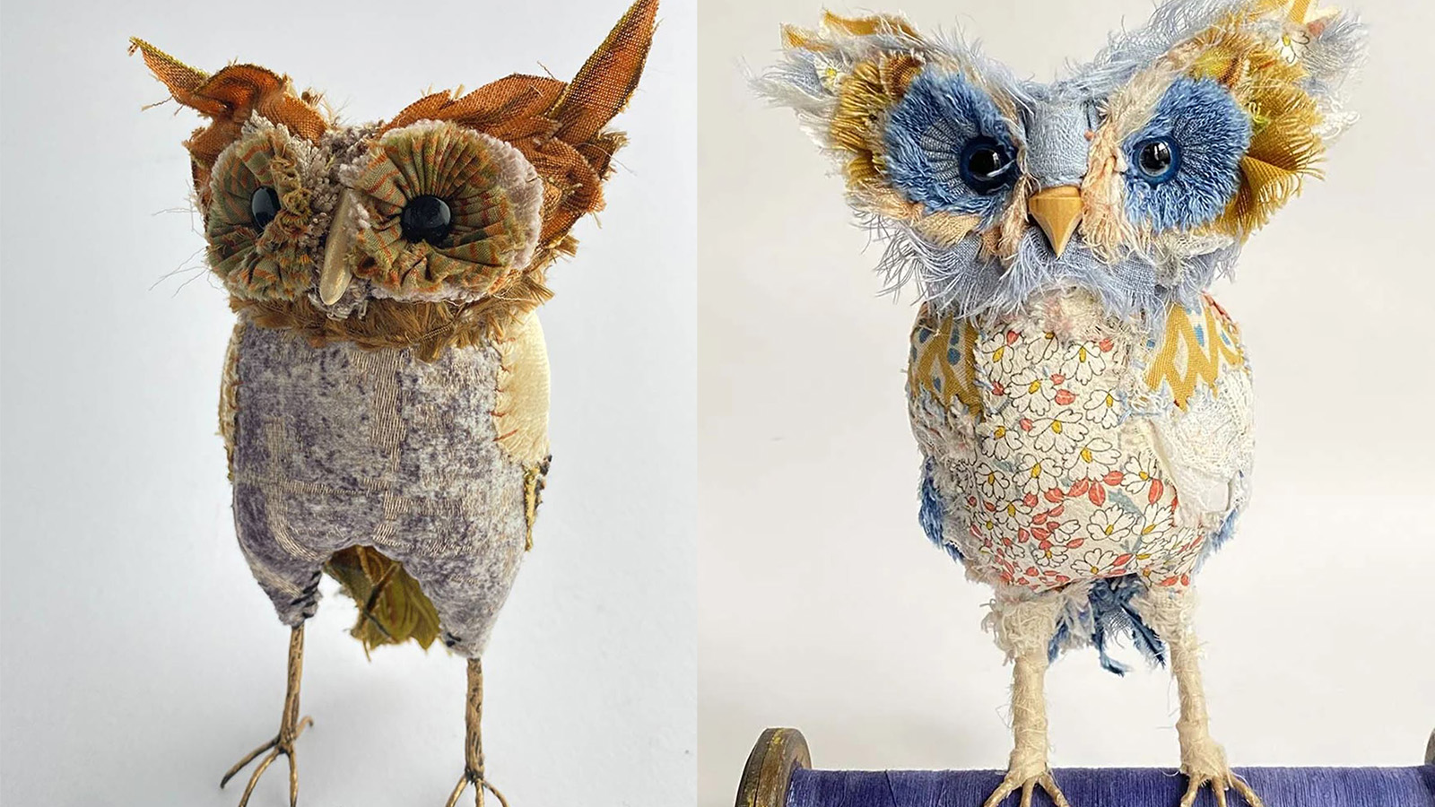 Textile Owl Sculpture - at the Barn Emporium